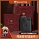 牛船长皮具(BULLCAPTAIN)男士真皮钱包头层牛皮多卡位 2折竖款真皮零钱包 拉链款褐色