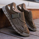 Herren Sandalen 2025 Sommer Mode Casual Sandals Leichte atmungsaktive, coole, ein Fuß-pohring-Strand Sandalen Pantoffeln Rotbraun [Mikrofaserleder A677] 39