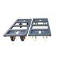 Jiang Zhiai steel pipe paint craft wheeled flatbed turtle truck pull truck mobile base mobile pallet cargo truck frame size 60 100 with 4-inch medium rubber feet