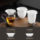 Sanqi Tiger Tea Leak Tea Filter White Porcelain Tea Filter Mesh Tea Ceramic Fair Cup Integrated Tea Filter Tea Set Accessories 13547 Hole Mutton Fat Jade Ceramic Rock Incense Filter Group + Grass