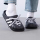 ADIDAS Adidas men's shoes 2025 summer new comfortable and versatile women's shoes outdoor beach sandals casual and light slippers JH9848 black/white fake one compensation ten 42