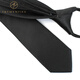 T/Twenties women's tie decoration women's suit shirt black tie women's short style without hitting small blue red short zipper style women's zipper tie + tie clip_AK6167-L-C