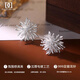 
DAISY DREAM999 foot silver needle beautiful firework zircon earrings high-end sense exaggerated dandelion earrings earrings temperament earrings 999 silver needle firework earrings (two prices)