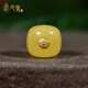Xinyou Natural Beeswax Single Beads Loose Beads Old Type Bucket Beads Single 24K Gold Label Star and Moon Monkey Head Bracelet with Beads DIY Accessories 24K Gold Label Old Type Bucket About 10mm Wide Single Bead