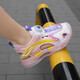 Hongxing Children's Kick gebrochene Größe Kinderschuhe Jungen Mesh Schuhe atmungsaktives Mesh 2025 Sommer Neue Kinderschuhe Laufen mittelgroße Kinder hohle L733 Monatsfarben 29