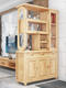 Yusenyi Living Room Partition Cabinet Porch Shoe Cabinet Chinese Double-Side Solid Wood Wine Cabinet Against the Wall Wine Cabinet Entering the Door Room Hall Cabinet Screen Entering the Door 9902#1.2m Haitang Color Frame Structure Assembly
