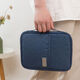 Pupan ID Passport Bag Portable Air Ticket Ticket Clip Haushaltsregistrierungsbuch Sortierbeutel im Ausland große Kapazität Aufbewahrung Tasche Kleine Trompeten-Navy Blau