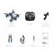 Shantoulin Village Children's Fernbedienungsflugzeug HD Aerial Photography Drohne Quadcopter 3-12 Boy Toys Geburtstagsgeschenk Blau-benutzerdefinierte High-End-Edition + Land- und Luft-Dual-Modus + Kamera Zweiteiler + Schraubendreher