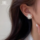 
DAISY DREAM999 foot silver needle beautiful firework zircon earrings high-end sense exaggerated dandelion earrings earrings temperament earrings 999 silver needle firework earrings (two prices)