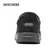Skechers flash shoes for men 2025 new autumn velvet warm casual walking shoes one-leg loafers 205606