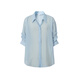 
Eifli (eifini) Eifli striped quarter sleeves V-neck sleeves design blue shirt women's small top 2025 summer new blue L