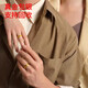 Taijufu gold-wrapped pure gold 999 ancient method ring 2025 new pure gold ring ring safe and sound 4mm free gold 0.4g-No. 20