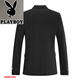 Playboy (PLAYBOY) suit men's four seasons slim professional business formal top men's suit black suit + trousers XL top + trousers 33