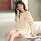 Catman (MiiOW) pajamas for women in summer pure cotton shorts for women can be worn outside 2025 new cotton home clothing set 9859 Brand 100 pure cotton M Recommended 80-100 Jin [Jin equals 0.5 kg]