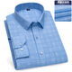 
GY Yager pure cotton plaid shirt men's long-sleeved free ironing 2025 Spring and Autumn Business Casual Men's Plaid Cotton Shirt 6626 38