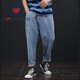 Aemape American Apple Pantalon pour les hommes des jambes larges de grande taille 9 minutes, pantalon pour hommes plus gras et les jambes épaisses plus grandes et plus grandes les font paraître mincement [9 points] Style de pied gris GPP9902 28 adapté à 100 Jin [Jin est égal à 0,5 kg]