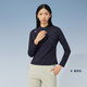 Rapido Li printemps et automne mode décontracté pour femmes confortable à moitié glissière collier sweat à manches longues phare authentique bleu marine authentique xxs 155 / 80a