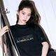 Under Armour UA Sports Summer Solid Color Round Neck T-shirt Short Sleeve Men and Women Half Sleeve Casual Loose Fashion Breathable Korean Version 11980T-shirt Black 3XL