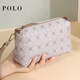 
POLO Women's Clutch Retro Print 2025 New Mom Clutch Women's Clutch Elegant Wallet Gray