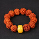 DL 1998 Fat Donglai same style beeswax single bead amber pier button button wheel bead abacus beads loose beads round beads DIY literary toy with chicken fat yellow pier 12MM 1 piece