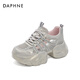 Daphne Mesh Schuhe für Frauen im Sommer atmungsaktiven Papa Schuhen lässig vielseitige Sport im Freien im Freien 2025 neuer Stil Pink 37 (235 mm) Standardcode
