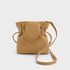 CHARLES/KEITH25 autumn new product small suede drawstring tote bag lucky bag birthday gift CK2-80151536-1 Sahara Sand S