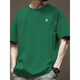 UNI QLO TRENDY Camiseta de manga corta American American para hombres en Summer Pure Cotton Round Neck Versatil Casual 2025 Nuevo estilo Khaki-1365 Cotton S de algodón de puro de manga corta RECODENCIADO 80-110JIN [Jin iguala 0.5 kg]