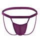 Men's Sexy Special Underwear Sheer Transparent Men's Double Butt Underwear Raise Buttocks and Reveal Buttocks and Sexy T-string Underwear for Men Purple One Size