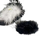 Zhang Yuxi's same style feather gripper shark clip ostrich feather super fairy 2023 new Douyin internet celebrity model 1 black 13cm feather gripper