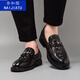 Nagatu en cuir chaussures masculins d'automne à crocodile respirant imitation imitation en cuir chaussures décontractées 2023 Nouvelles chaussures de mobon