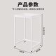 Yulin side table coffee table sofa side table living room corner rack sweeping robot printer storage rack YLJ18 side table storage rack 50*40*81cm-white