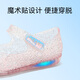 泰兰尼斯夏季公主鞋水晶闪灯鞋艾莎蝴蝶结软底透气果冻鞋 粉色26码