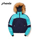 Phenix Phoenix Ski -Serie Ski Anzüge Kinder Single und Doppelbrett warme Skijacke Outdoor Ski Jacke Schwarz BK 155 cm