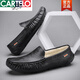 Cartelo Crocodile Chaussures pour hommes 2025 Nouveau automne et hiver plus chaussures pour hommes Velvet Mensine Cuir Business Chaussures en cuir chaud des hommes à la mode 9901 marron respirant 38
