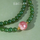 IL&CO Youke Oriental Tibetan Spirit Light Luxury Hetian Jade Necklace Women's Fashion Birthday Valentine's Day Gift for Girlfriend and Wife Everything is worry-free Jasper + Duobao Necklace