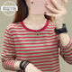 Guanmao Pei Collar de collar pequeño Camisa de manga larga para mujeres con camisa de base delgada suelta de gran tamaño 681 White - Camiseta de algodón 4xl recomendado 160-180Jin [Jin equivale a 0.5 kg] - Código de tarjeta para hacer una gran oportunidad