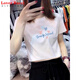 LOVER RUCCI2025新款设计感小众正肩短款t恤女夏季纯欲短袖宽松白色纯棉上衣 KE693白 M