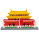 Compatible avec LEGO Tiananmen National Trend Building Blocs Buildings Afang Palace Toys, minuscules particules assemblées blocs de construction Modèle Cadeau [modèle acrylique] Tiananmen de taille moyenne 3888 Particules + couverture acrylique + couleur
