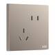ABB switch socket panel Xuanzhi series gold frameless type 86 household power supply five-hole socket