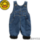 G.DUCKKIDS baby soft denim overalls plus velvet winter overalls for boys and girls thickened velvet outer wear one-piece baby pants blue plus velvet thickening 73 cm