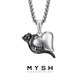 Mingyang Decoration Sea Mysh Sterling Silver Love Cat Pendant Collier pour hommes Trendy Femmes Niche Design Sweater Chaîne Hanging Decoration Sterling Silver Pendant + Silver Chain 50cm