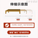 Tong Yue (Tong Yue) Bois en bois de bois massif en bois massif petit appartement canapé lit salon tatami tirant lit ménage pause déjeuner simple lit télescopique lit [bois en caoutchouc amélioré] 60 largeur + lit de coco