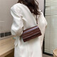 
Stone-patterned candy color French new style small square bag for going out and shoulders fashionable crossbody bag handheld commuting bag coffee color