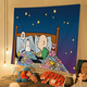 
Yonghuan cute cartoon internet celebrity background cloth ins hanging cloth dormitory bedside decoration wall cloth room decoration rental house S13657 Sheep Xiaoxin Mini 45x35 cm double-sided stickers