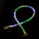 COASZE Su Zhu=Tanzania Tsavorite Garnet Bracelet Women's 18K Gold Gemstone Bracelet Colorful Jewelry Bracelet for Wife 2-3mm/Tanzania/Tsavorite/18K Gold Bracelet 16cm