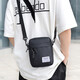 Bolsa de hombro para hombres livianos bolsas cruzadas de cuerpo de hombre mini bolso de hombro para hombres inclinado informal de mochila pequeña 8824 negro