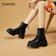 DAPHNE short boots women's shoes winter Martin boots 2025 new hot style autumn and winter versatile plus velvet thick-soled Chelsea boots
