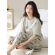 Yalu 2025 Nuevo pijama para mujeres en verano se pueden usar pantalones de manga corta de algodón puro en el exterior. Traje de ropa casera casual YZT9713 L [recomendado 100-120 Jin [Jin equivale a 0,5 kg] desgaste]