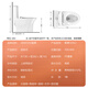 ArROW Toilet Bathroom Toilet Super Whirlpool Slow-down Silent Toilet Anti-odor Water Saving Toilet AE1205 400mm Pit Distance