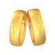 OEMG old Phoenix gold store model ancient gold color auspicious cloud model ancient light luxury ring live mouth index finger ring fashion couple pair auspicious cloud ring (open)